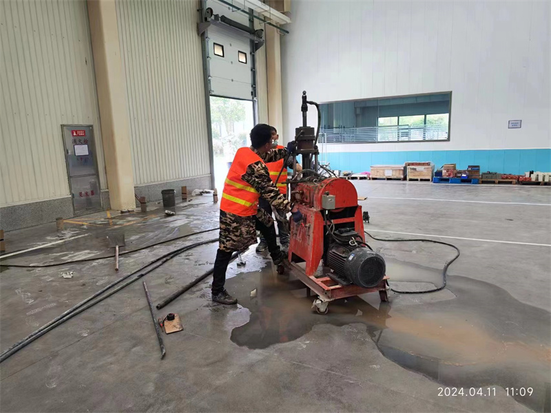 天水厂房地面下沉塌陷注浆加固施工